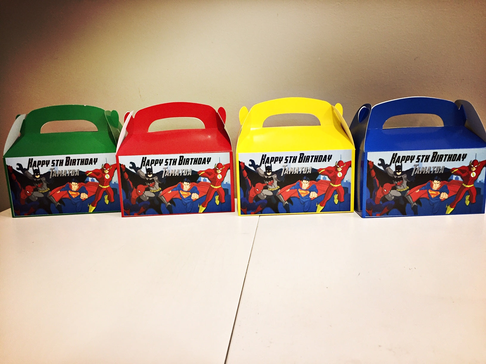 Personalised superhero gift boxes