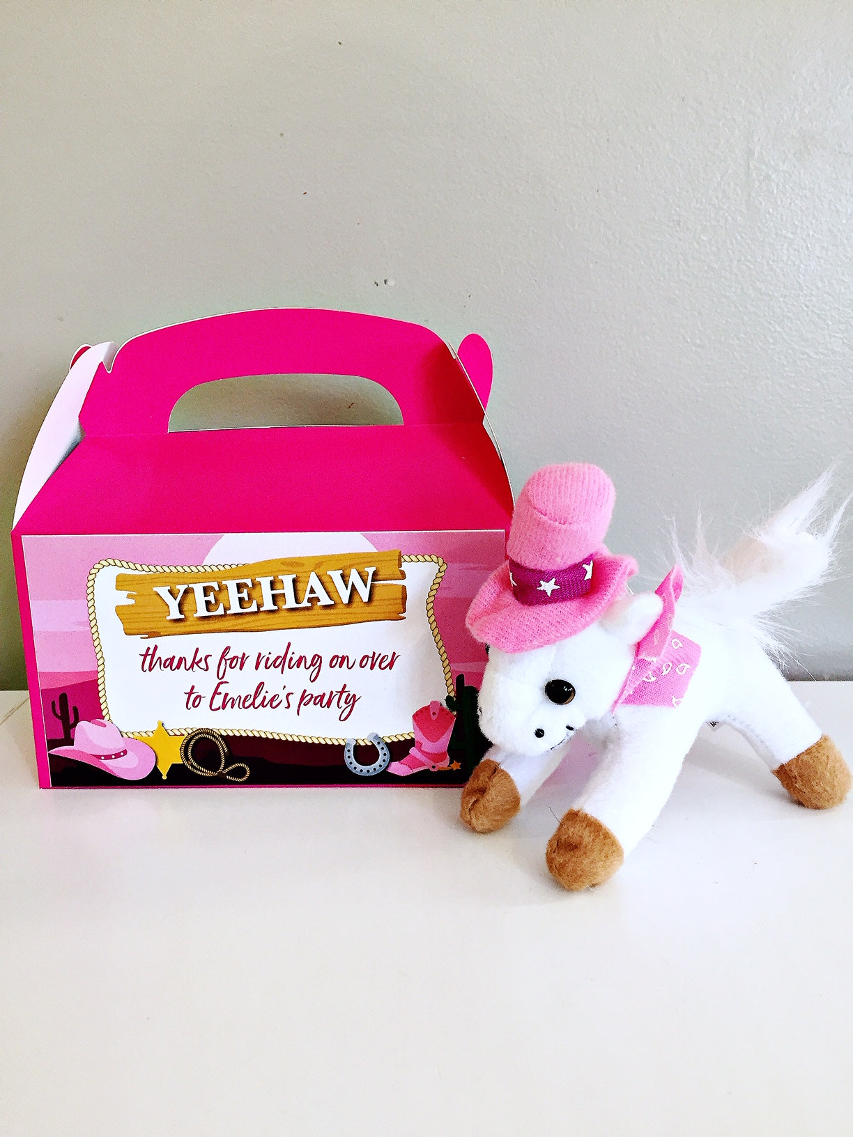 COWGIRL | HORSE | PONY STANDARD PERSONALISED PARTY BOX