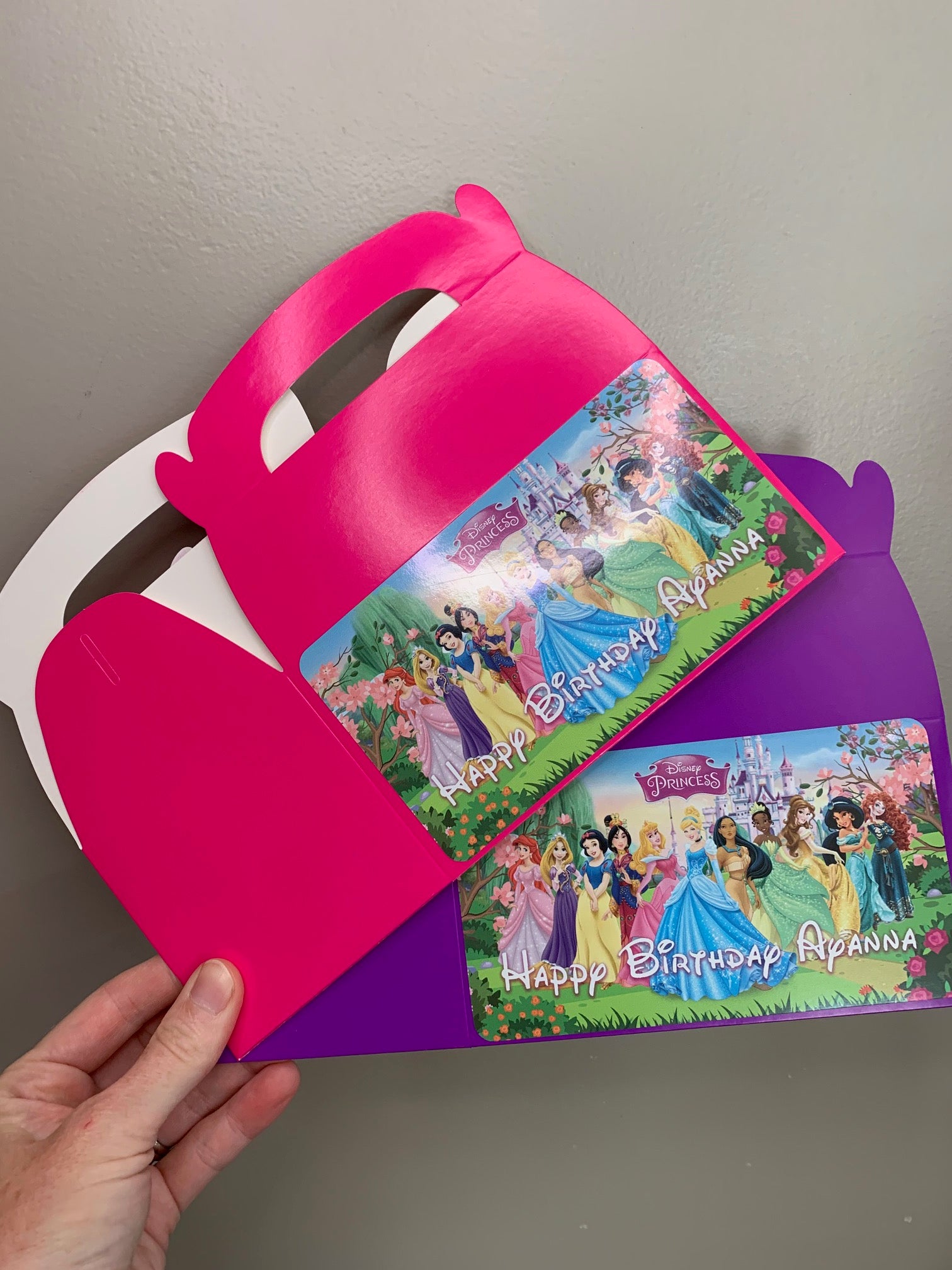 Disney princess gift boxes