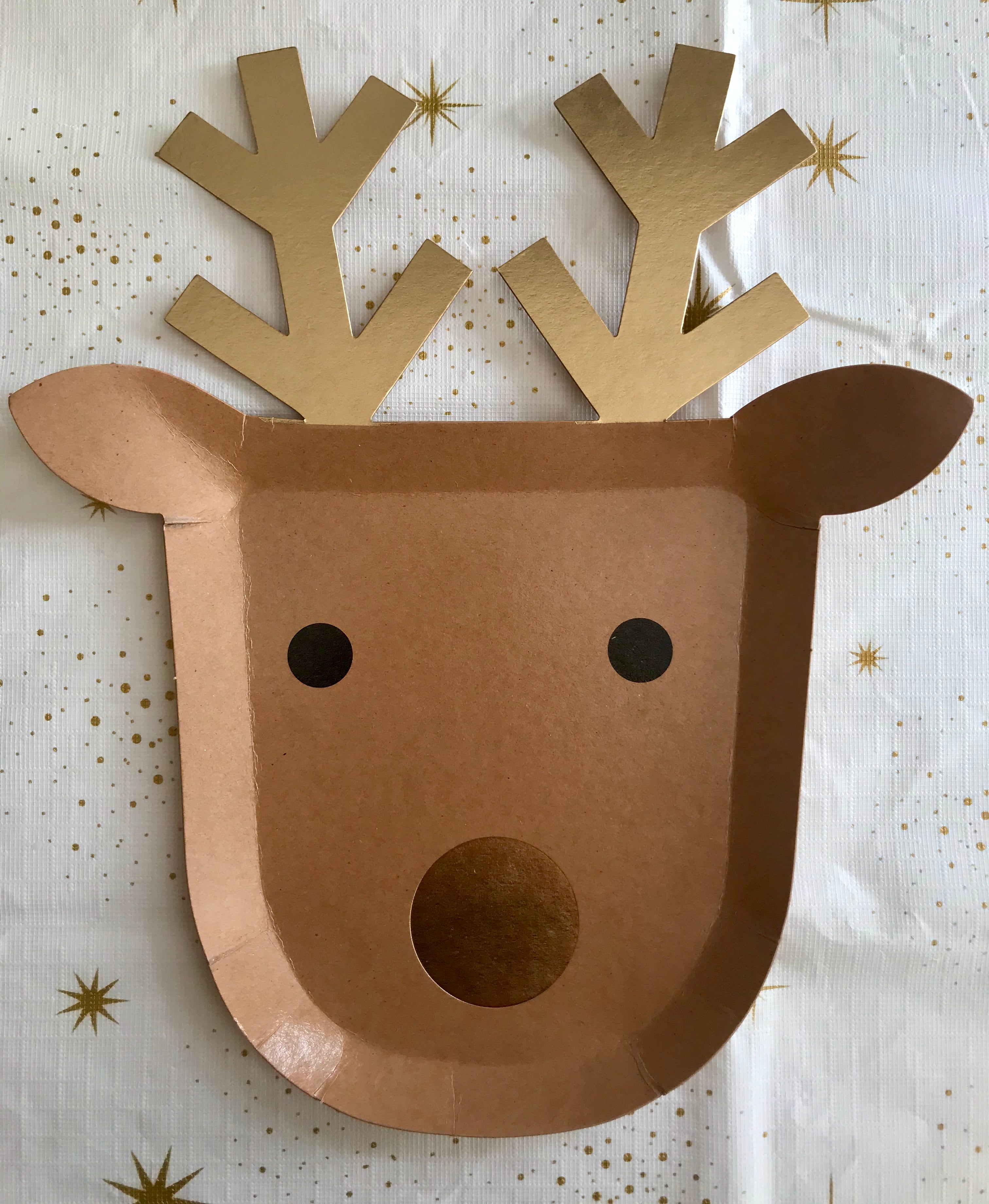 Christmas reindeer party plates