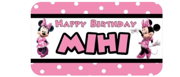 Minnie mouse personalised chocolate bars