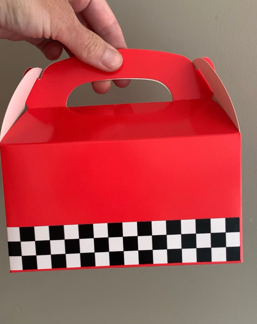 Racing themed gift boxes