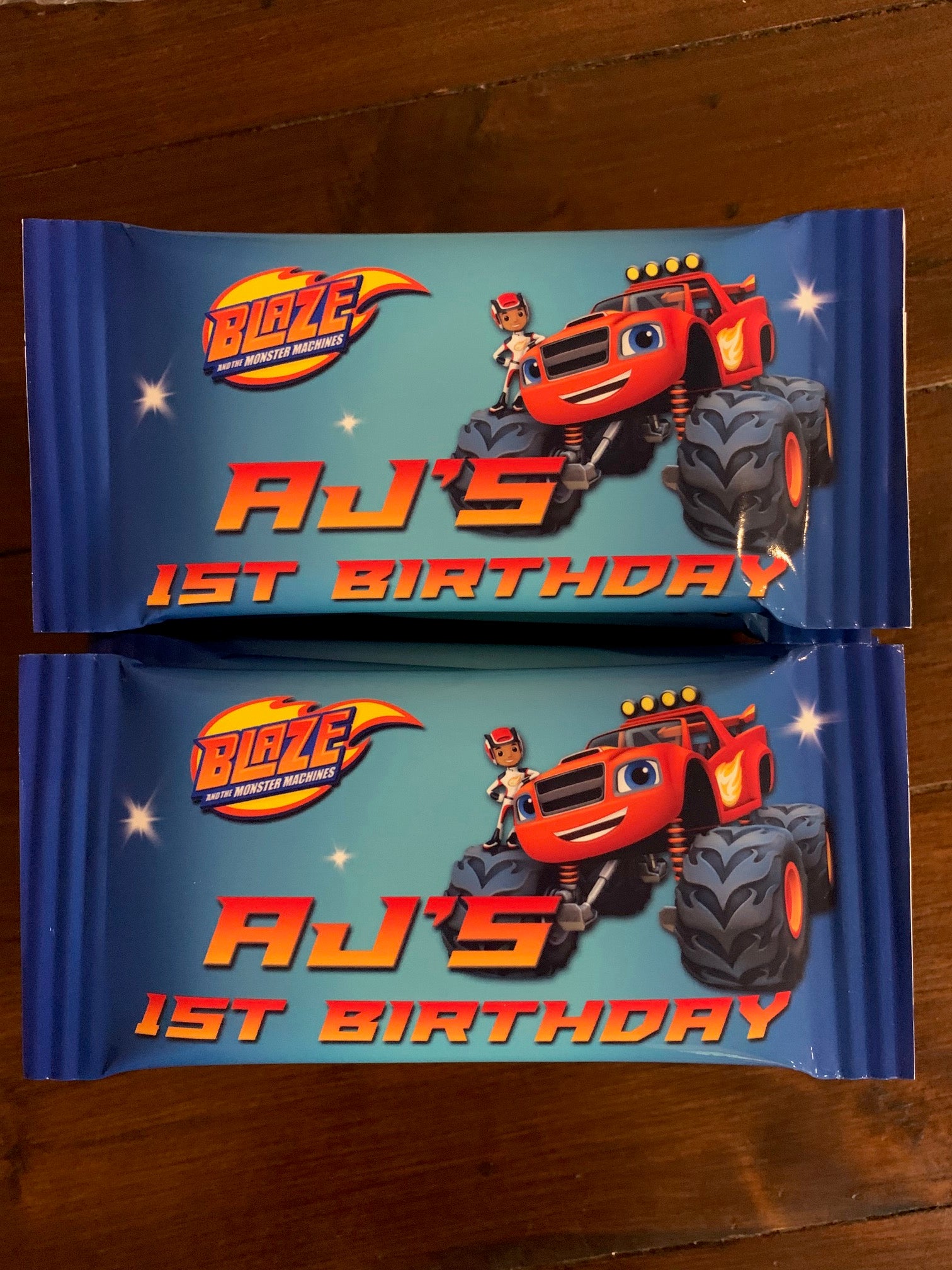 Blaze personalised kit kat bars
