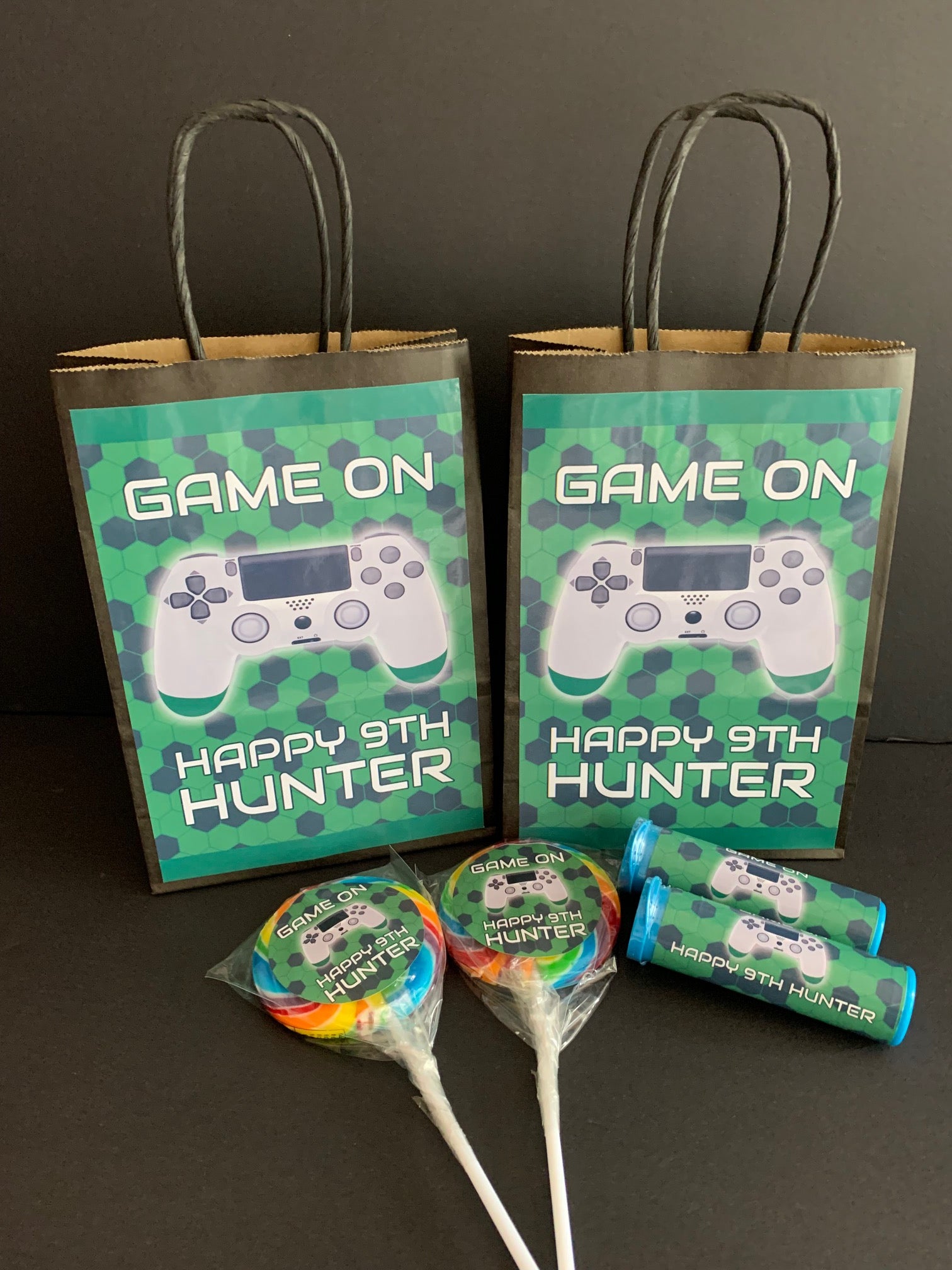 Game on gaming party favours