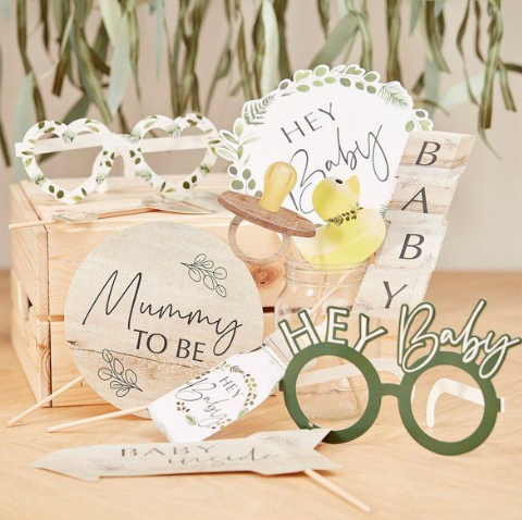 Baby shower photobooth props