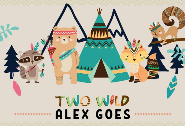 Woodland animal personalised backdrop