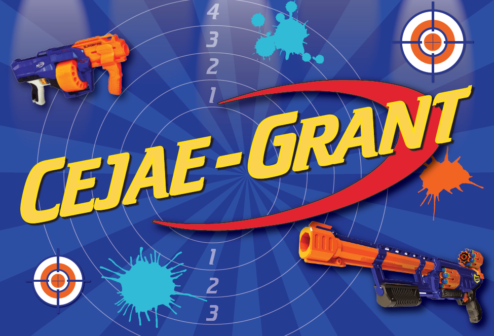 Nerf personalised party backdrop