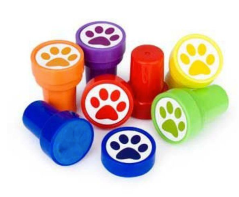 Paw print stamper party favour