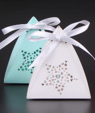 White or turquoise small gift box
