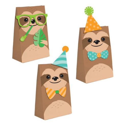 Sloth party bags