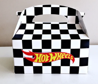 Hot wheels themed party gift boxes