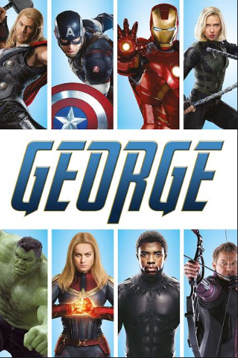 Avengers personalised backdrop