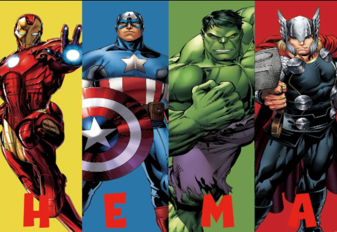 Avengers personalised backdrop