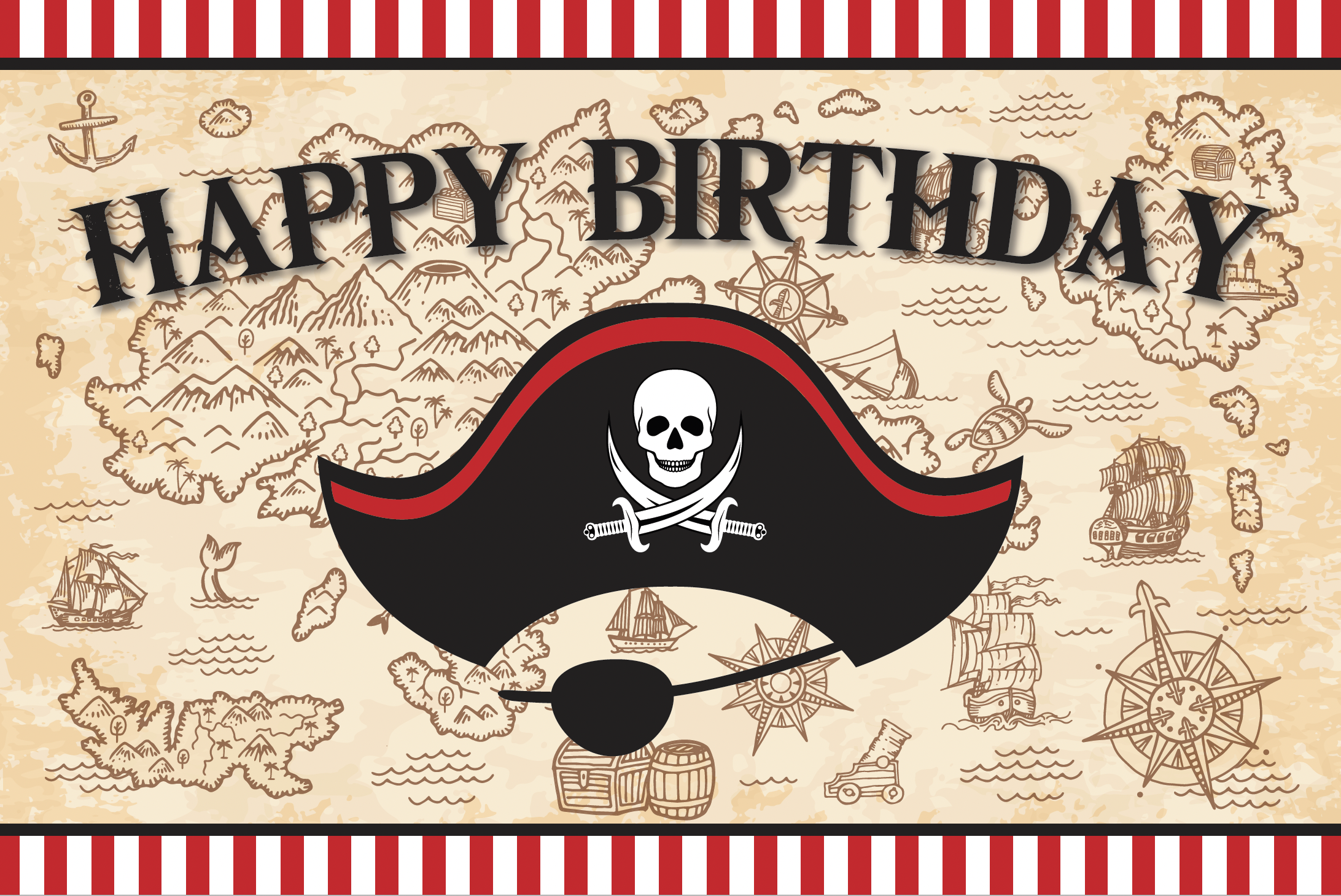 Pirate non personalised party box