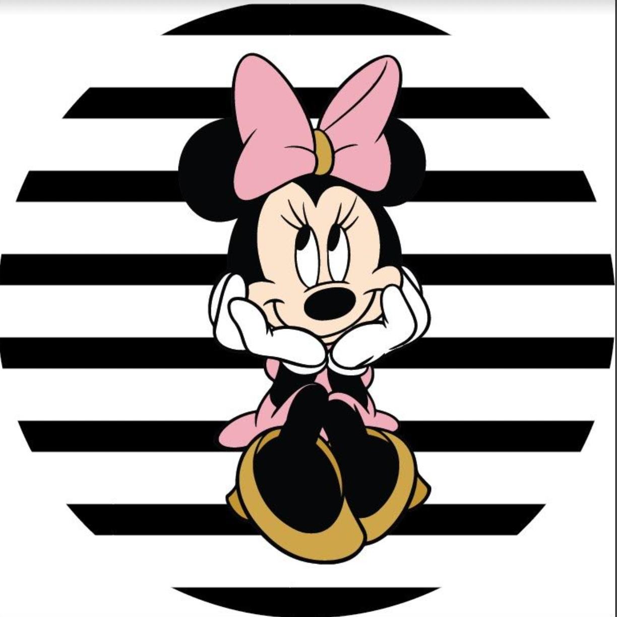 Minnie Mouse non personalised round backdrop