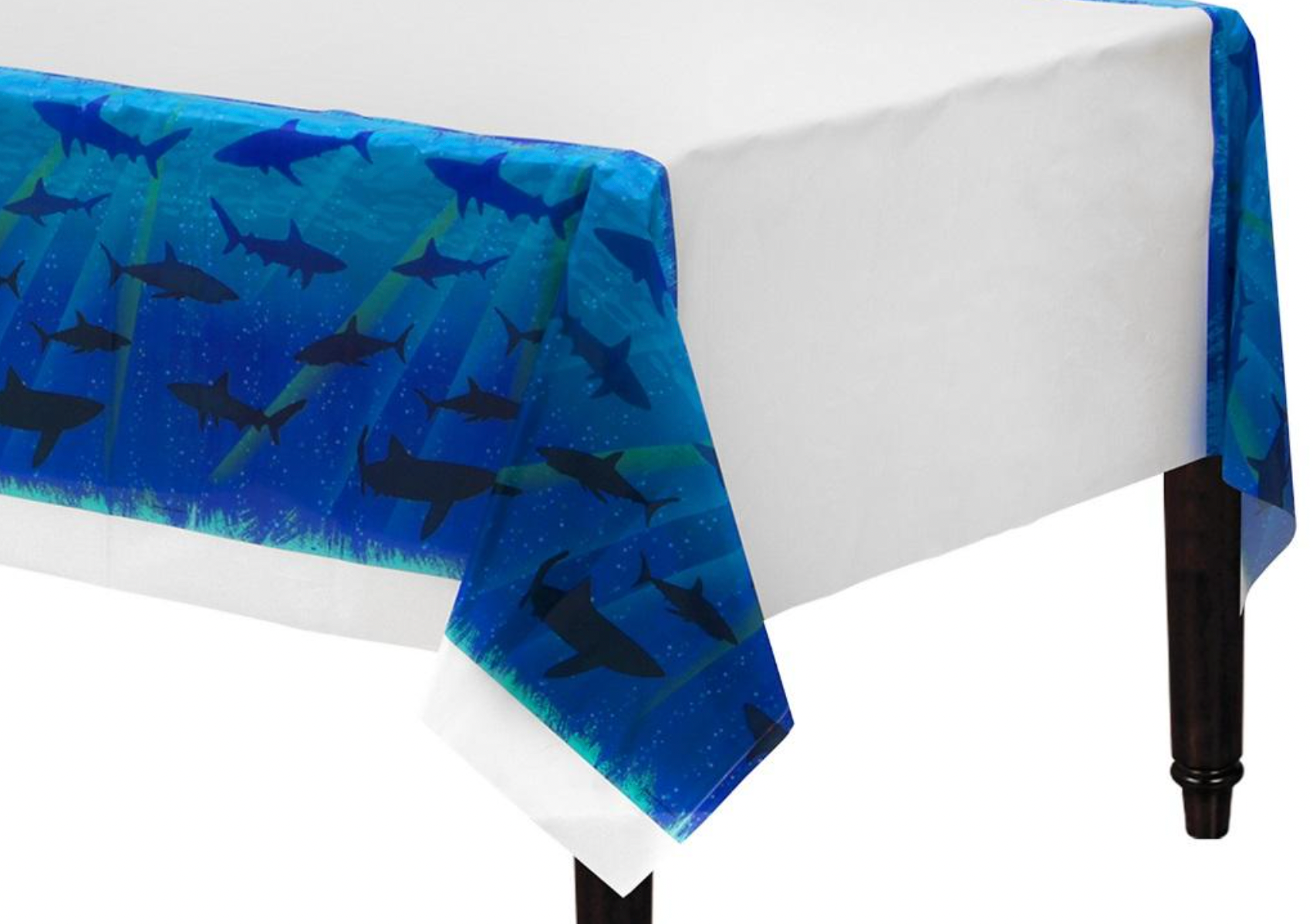 Shark themed table cloth