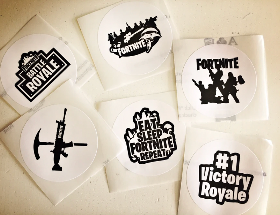 Fortnite sticker sheets