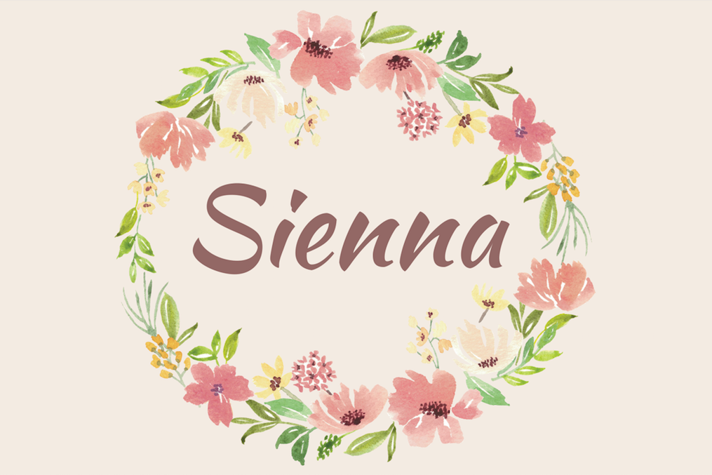 Boho floral personalised vinyl backdrop