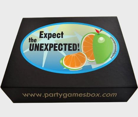 Baby shower party games box