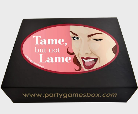 Baby shower party games box