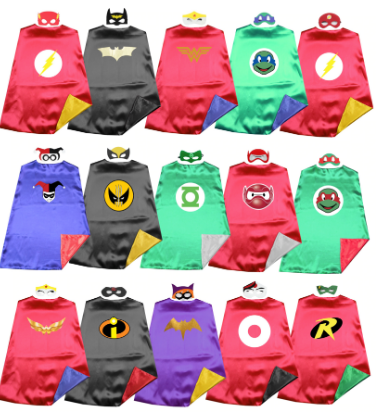 Superhero capes and masks
