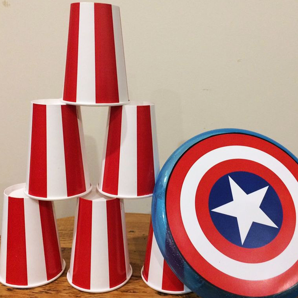 Superhero Captain America party game