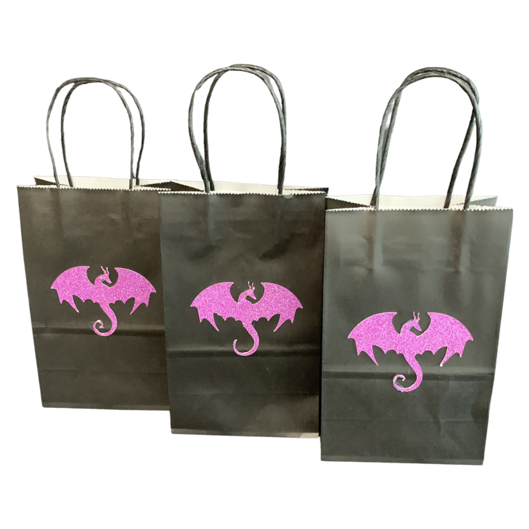Dragon themed party bags