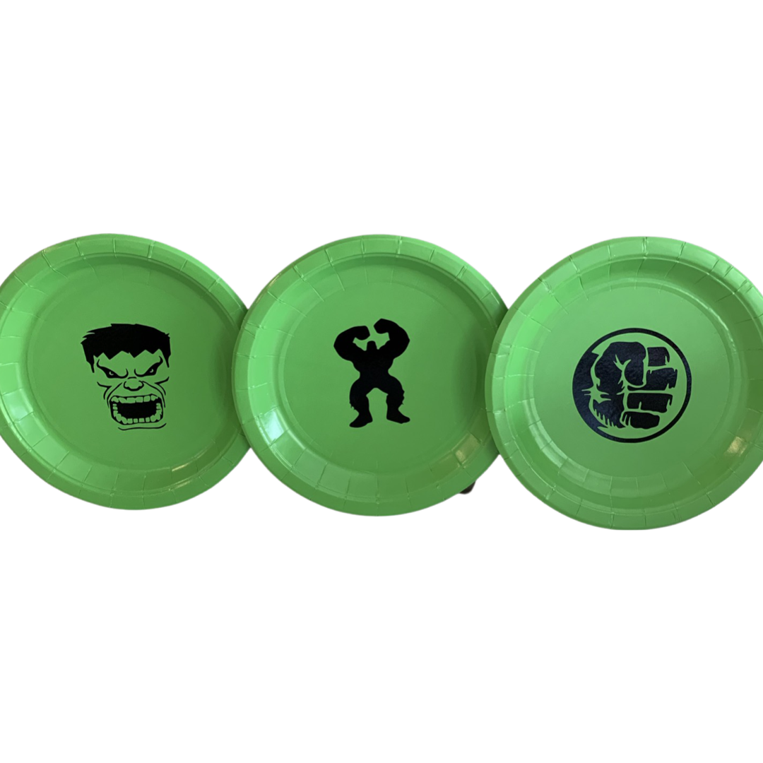 Hulk party plates