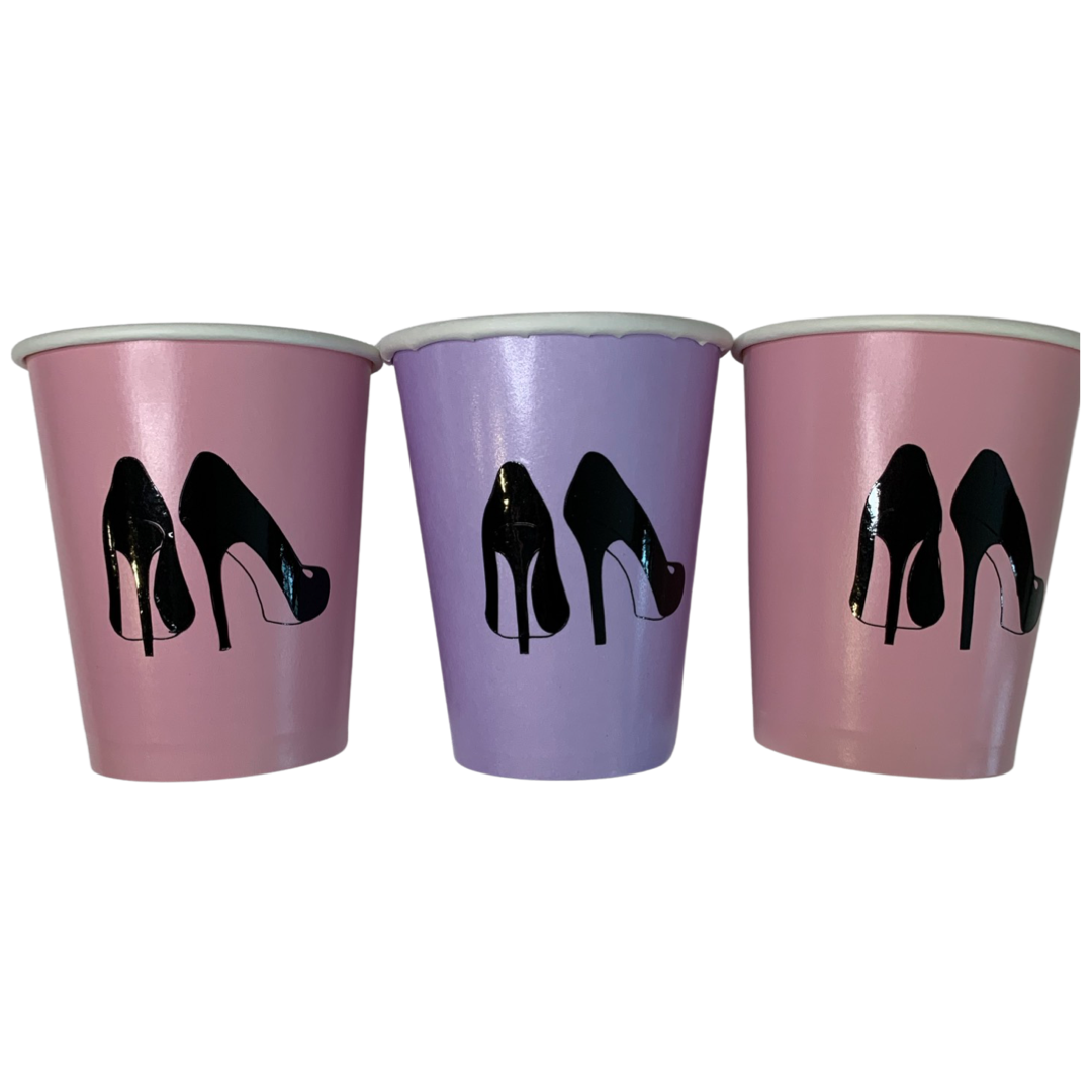 Spa high heel party cups
