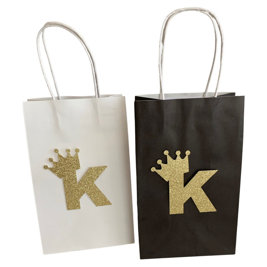 Prince themed crown party bags