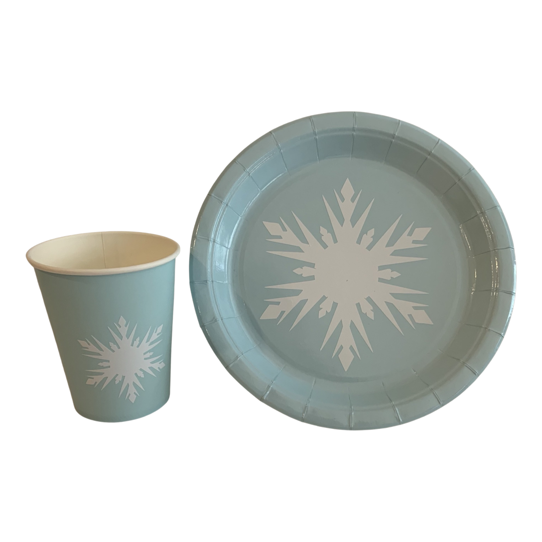 Winter snowflake tableware