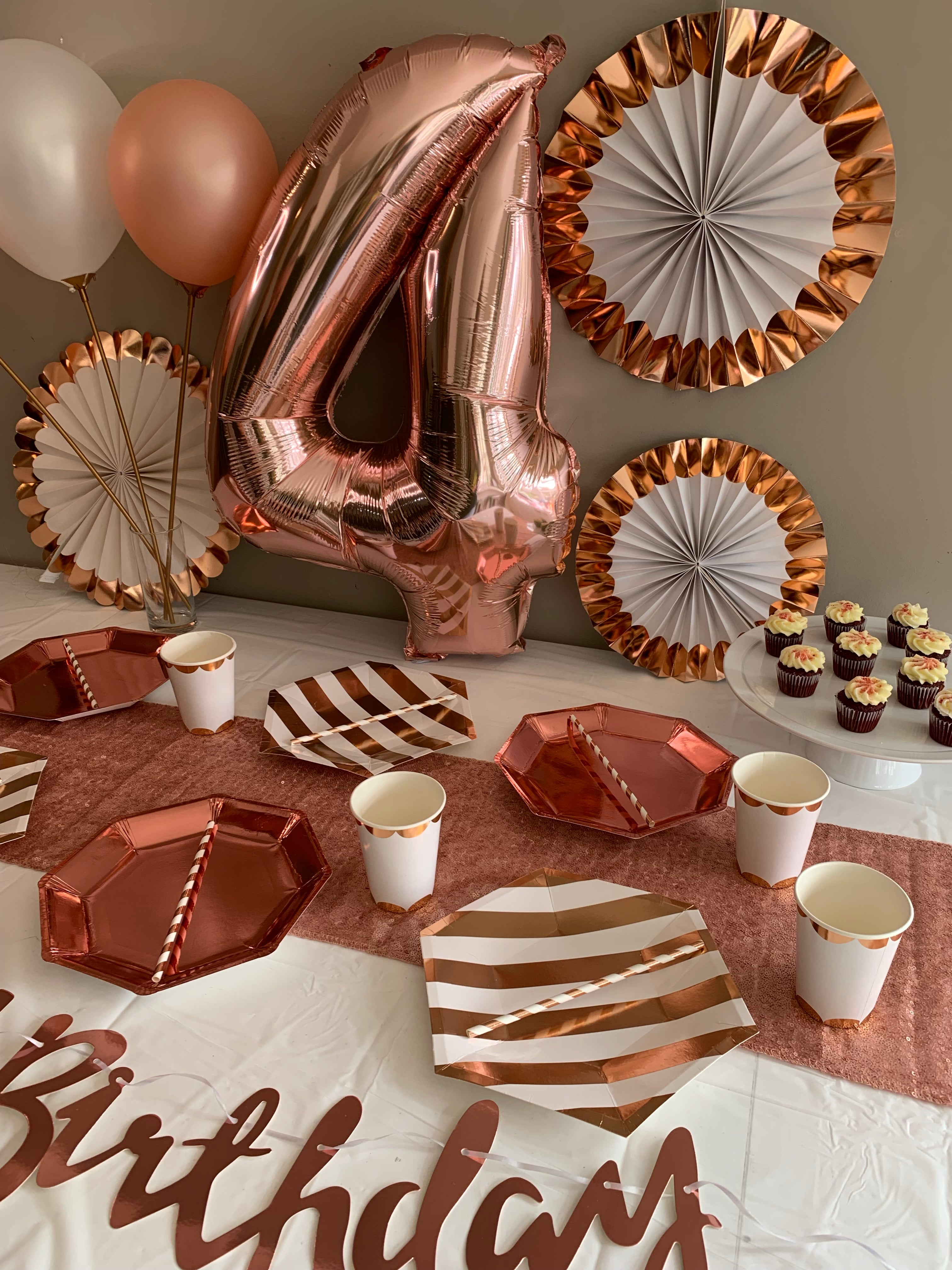 Rose gold party box