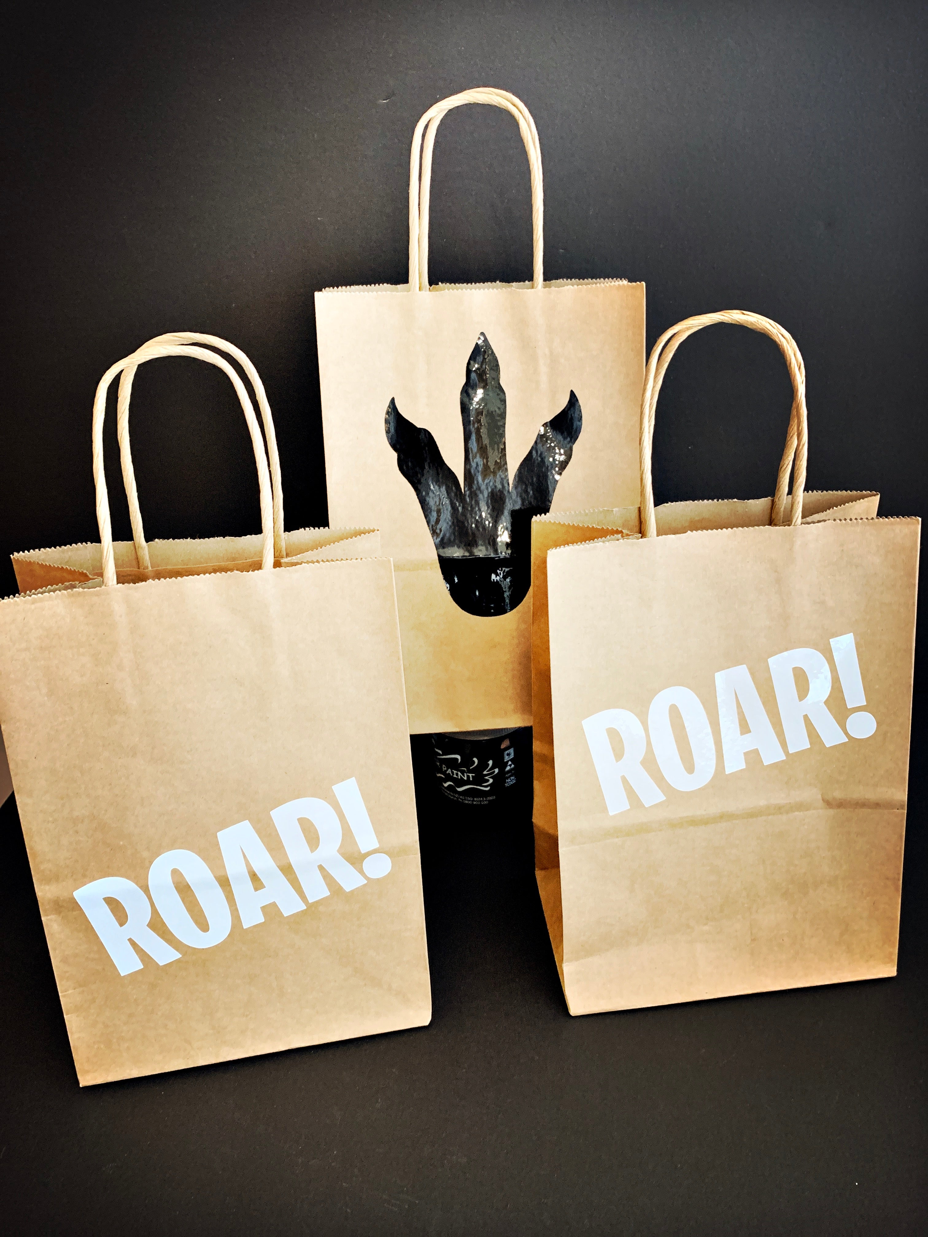 Dinosaur party bags