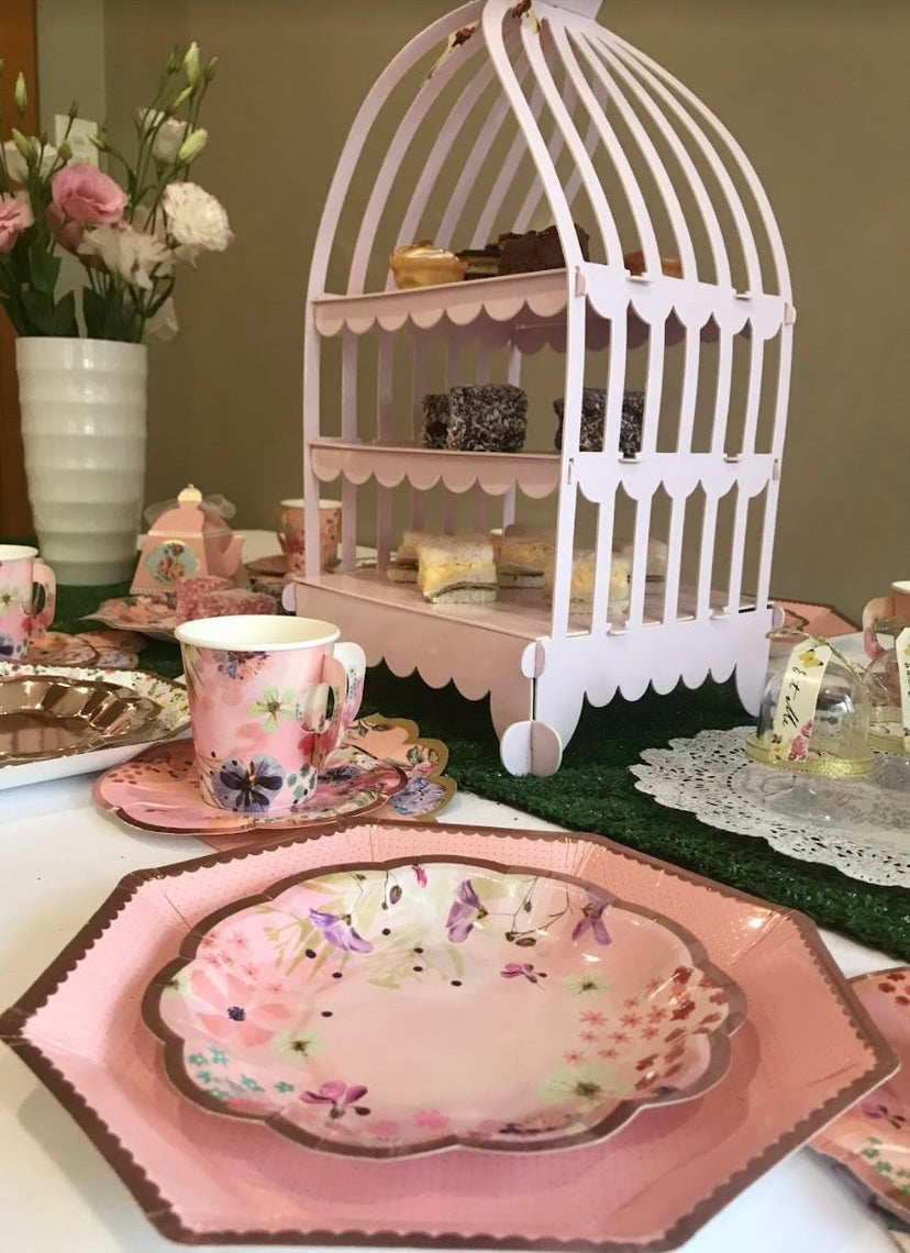 High tea party setup