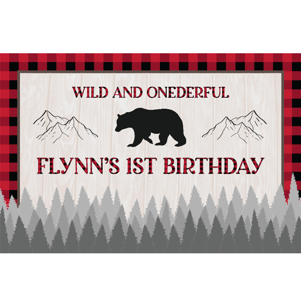 WILD ONE | WOODLAND ANIMAL STANDARD PERSONALISED PARTY BOX